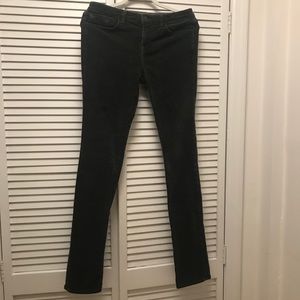 J Brand skinny leg grey washed corduroy jeans